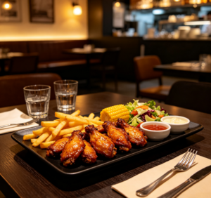 Roast Chicken Wings & Fries Sharing Platter