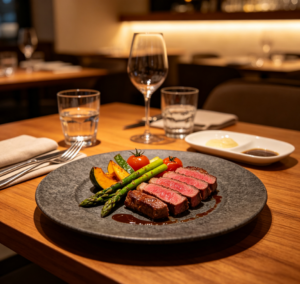 Steak & Roasted Vegetables Dinner Set