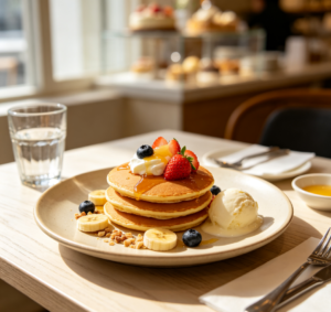 Pancakes & Fruit Dessert Set