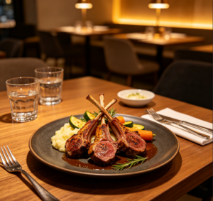 Roast Lamb Chops & Mashed Potatoes Set